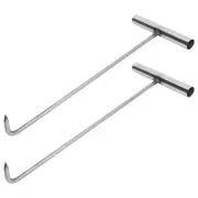 2 Pcs Drain Lifter Hook T-hook Easy to Clean Lifting Heavy Duty