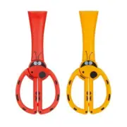 M&G Ladybug Kids Scissor Blunt Tip Steel Blade with Sheath 139mm Red Yellow
