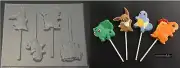 POKEMON GO Squirtle Eevee Bulbasaur Charmander Chocolate Candy Lollipop Mold
