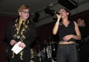 Elton John and Nelly Furtado at The 73rd Annual Academy Awards - E- Old Photo