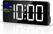 Digital Clock Large Display, LED Alarm Clock for Bedroom, Usb/Battery Powered be