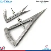 Castroviejo Caliper Straight Dental Implants Measuring Marking Gauge Lab Tool