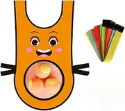 Sticky Ball Target Game - Dodgeball Game for Kids | Playground Tossing | Sticky Ball Vest | 3 Cotton | Catch Board | 5 Tape | Sticky Vest | Dodgeball for Kindergartens Schools