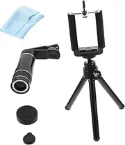 LIFKICH Set Telephoto Lens Set for Smartphone Clip Camera Lens with Tripod Eyecup Easy Installation for Photography Video Capture The Go Random Color