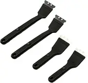 Toddmomy 4 Pack BBQ Grill Brush Grill Brush Tool Grill Scraper Grill Cleaner Scraper Grilling Grill Bristle Brush Heat Resistant Handle