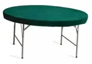Professional Grade Round Table Cover for Card Games, Mahjong, Board 60" Green