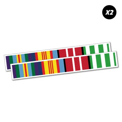 2X Vietnam Ribbons Veterans Sticker Aussie Car Flag 4x4 Funny Ute #6716EN