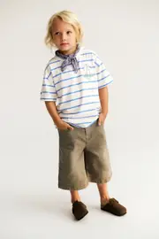 [Cotton On Kids] Cotton On Kids - Bluey Drop Shoulder Short Sleeve Tee - Lcn blu vanilla/regatta stripe/bluey sausage 4 LCN BLU VANILLA/REGATTA STRIPE/BLUEY SAUSAGE