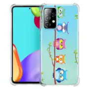 (Owls branch)ShockProof TPU phone case cover(Clear)for Samsung Galaxy A52 5G