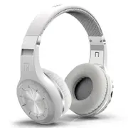 H Plus Turbine Wireless bluetooth 4.1 Stereo Headset With Mic FM WHITE COLOR