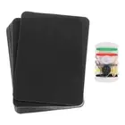 16Pcs Iron on Patches with Sewing Kit 4.9"x3.7" Patches for Clothes Black