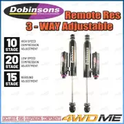 For Nissan Navara D40 4WD DOBINSONS MONOTUBE RES MRA 3WAY REAR SHOCKS 2-3" Lift