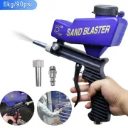 90PSI Air Sandblasting Gun Hand Held Sand Portable Blaster Shot Media Blasting