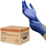 TRONEX Chemo-Rated Fingertip-Textured Violet Blue Nitrile Exam Gloves, Blue Medi