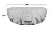 Real Flame A539 Riverside Fire Bowl Water-Resistant Protective Cover 38"