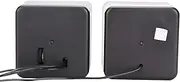 Speaker, Desktop 3.5mm Cube Style PC Speaker Black Stereo for Laptop for Computer(Two-Channel)