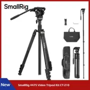 SmallRig CT210 Video Tripod 75" Video Camera Tripod Monopod with Fluid Head-4475
