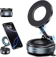 XO Simple is Beauty Vacuum Suction Magnetic Phone Holder, Strong Suction Magnetic Car Phone Holder Mount Foldable Phone Stand for iPhone16/15/14/13/12, Mirror/Glass/Screen(Not Charge Phone)