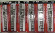 6 ATLAS NICKLE/SILVER #6 SWITCH TURNOUTS CODE 83 HO SCALE (LOT 158)