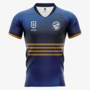 NEW Parramatta Eels Kids Home Supporter Jersey NRL Rugby League by Burley Sekem