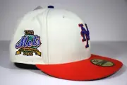 Diet Starts Monday x New Era NY Mets Baseball Fitted Cap Hat Men 7 1/2 NEW A1538