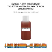GUMMY BEAR SYRUP MIX SNOW CONE/ SHAVED ICE Flavor GALLON CONCENTRATE #1