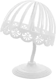 GANAZONO Hat Stand Hat Holder Tabletop Cap Holder Baseball Cap Rack White Plastic