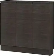 IWATSUKI MIO-8573SHDB Storage Shelf with Door, Made in 0.4 inches (45-120 cm), Dark Brown, Width 28.7 inches (73 cm), Depth 7.7 inches (19.4 cm), Height 33.5 inches (85 cm), Slim, with Cutting