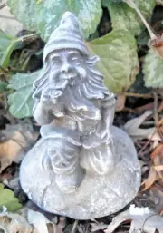 Latex gnome elf mold plaster or fast setting rapid set 4"H x 2.5"