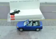 Busch 45707 Ford Escort Convertible Car Blue HO 1:87 Scale
