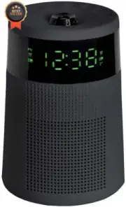 Lenoxx Digital Projection Clock Radio with Dual Alarm, AM/FM Radio