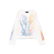 [Who Decides War] Who Decides War Precondition Winged Boro Sweatshirt M WHITE/NEUTRALS