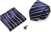 [GerRit] Men's Neckties Men's Tie Business Formal Wedding Tie Necktie Cufflinks Set for Business Wedding