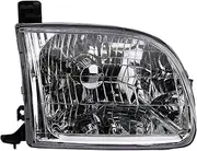 Right Headlight Assembly Passenger Side Compatible with 00-04 Toyota Tundra TO2503129
