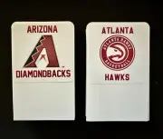 60 TALL Sports Card Dividers 2 League Bundle w/ FREE Custom Team Logo Labels