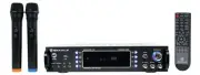 Rockville RPA70WBT 1000w 2-Ch Bluetooth Karaoke Amplifier/Mixer+Wireless Mics
