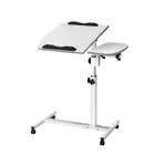 Artiss Laptop Desk Table Fan Cooling Mobile Adjustable Height Computer White New