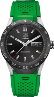 Tag Heuer Men's SAR8A80.FT6059 'Connected' Smartwatch Android 4.3+ IOS 8.2+ B...