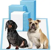 Bulubaky 23" x 23" Puppy Pads 100 Count | 6-Layer Super Absorbent & Leak-Proof Puppy Pee Pads | Rapid Dry Disposable Incontinence Pads Potty Training Pads for Dogs, Cats