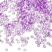 500G(1.1LB) Mini Acrylic Flat Marbles 5mm Vase Fillers Gems Decor Purple