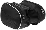 ibasenice Bicycle Bag for Mountain and Road Bikes Frame Pouch with Zipper Lightweight and Weather Resistant Storage for Riding Essentials Durable Bike Saddle Bag for Bicycles