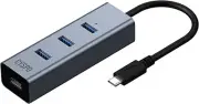 USB C to USB 3.0 Hub 4 Ports Aluminum USB C Splitter to USB 3.0 NEW
