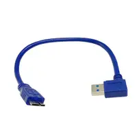 在飛比找蝦皮商城優惠-USB3.0 A公90度/Micro B公 30cm-