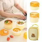 Double Layer Rice Insulated Box Cream Style Rice Bowl Office Workers To Bring
