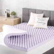 MELLOW Mattress Topper 3" Memory Foam Egg Crate King Size w/ Lavender Infusion