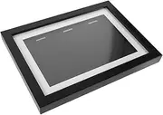 Marathon Badge Display Box Medals Stand Display Case Shadows Boxes Awards Concert Badge Display Frame Shadowbox Holder Picture Collectibles Door Photo Frame Badge Case Black Glass