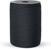 CZ-XING Tent Rope 9 Strand Paracord 100m 550lb Reflective Parachute Cord for Outdoor Tent Survival Camping Climbing Strand Tent Rope for Clotheslines Strapping Rope Climbing (Black)
