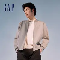 在飛比找蝦皮商城優惠-Gap 男裝 Logo立領外套-灰色(889284)