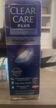 Clear Care PLUS Cleaning & Disinfecting Solution HydraGlyde + Lens Case 12 fl oz