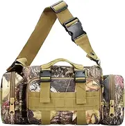 Camouflage Tree Stand Storage Bag | Hunting Waist Pack with Straps | Spacious Waterproof Treestand Organizer | Multi-Compartment Hunting Gear Carrier for Men Outdoor Sports